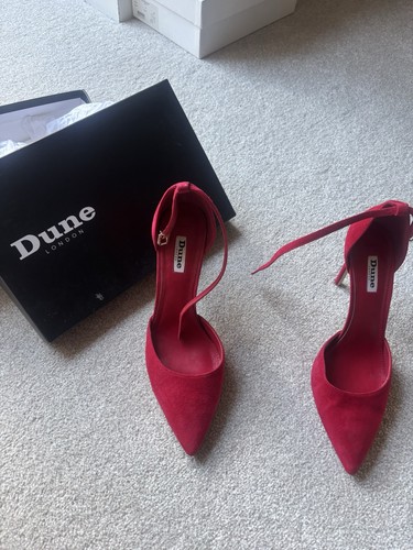 Dune london red suede - london,