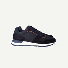 Dune London Mens Navy Nubuck