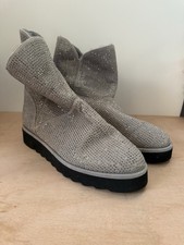 Dune London Grey Suede Crystal