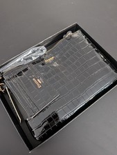 Dune London Black Zip clutch