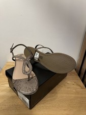 Dune London Pewter Bronze Flat